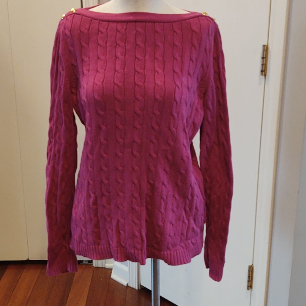 Ralph Lauren Sweater with gold buttons